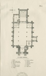 Cheadle - Iglesia de St. Giles: grabado en madera
