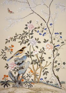 Papel pintado Chinoiserie, Marble Hill House, Twickenham, Richmond, Middlesex, Reino Unido de Unbekannter Künstler