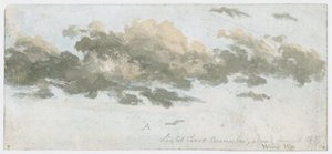 Cirrocúmulos, estudio de nubes, c 1803-1811