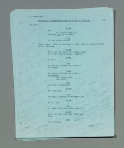 Colección de hojas de guion revisadas sueltas de la última y no terminada película de Marilyn Monroe, 