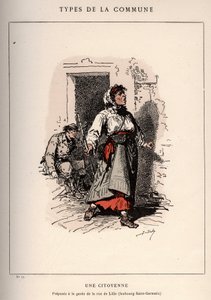 Comuna de París: traje de UNE CITIENNE (17) en "Les Communeux"