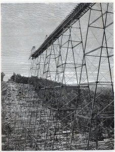 Construcción del viaducto Kinzua de Unbekannt