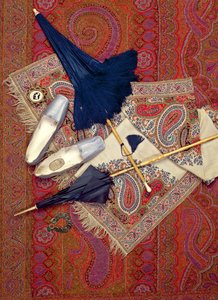 Accesorios de vestuario 1845-70, incluyendo zapatos de Slade de Cheltenham y joyería de Unbekannt
