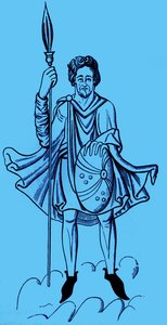 Trajes de soldados alemanes, siglos VI-XII de Unbekannter Künstler