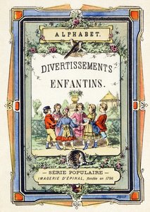 Portada - ronda de niños en un jardín - Alfabeto - entretenimiento infantil - Imagerie d