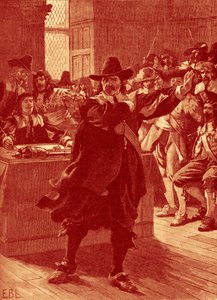 Cromwell dirigiéndose al largo parlamento