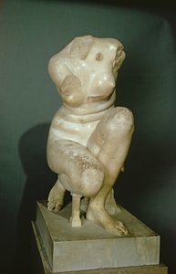 Afrodita agachada, copia romana del original griego de bronce de finales del siglo III a.C. (mármol)