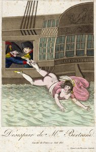 DESPERACIÓN DE LA SRA. BERTRAND 1815 (grabado) de Unbekannter Künstler
