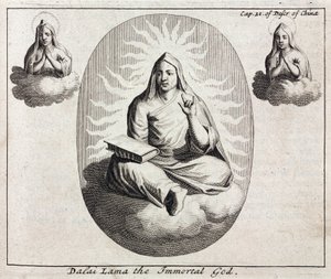 Dalai Lama el Dios Inmortal, c. 1700 de Unbekannt