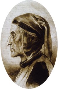 Dante Alighieri (dibujo) de Unbekannter Künstler