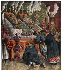 Muerte de Cixi y Guangxu de Unbekannter Künstler