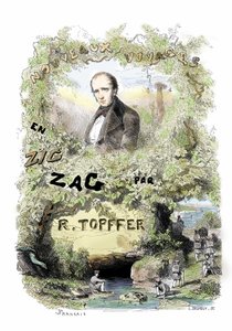 Estreno del cómic: frontispicio de "Nouveaux voyages en zig-zag" de Rodolphe Topffer (1799-1846)
