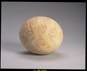 Huevo de avestruz decorado, egipcio, c.2do milenio a.C. de Unbekannt
