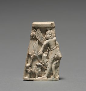 Placa decorativa: Hombre y grifo en combate, 900-800 a.C. de Unbekannt