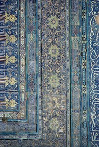 Detalle de la decoración del arco, Palacio de Ak-Sarai (Palacio Blanco) finales del siglo XIV de Unbekannt