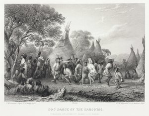 Danza del perro de los Dahcotas [sic], América del Norte de Unbekannt