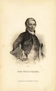 Don Félix de Azara o Félix Manuel de Azara, oficial militar español, naturalista e ingeniero de Unbekannt
