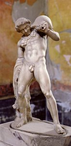 Figura ebria, romana (mármol)