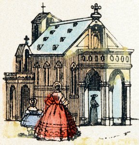 E - Iglesia - Alfabeto - entretenimiento infantil - Imagerie d