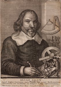 Elias Allen, matemático y fabricante de instrumentos, c.1630 de Unbekannt