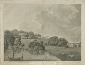 Enville Hall: grabado a la aguatinta, s.f. [?siglo XIX]