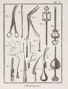 Equipamiento, Instrumentos quirúrgicos de la Edad Moderna de Unbekannt