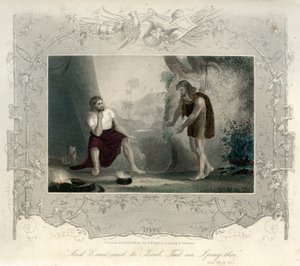 Esaú pide comida a Jacob - Biblia de Unbekannter Künstler