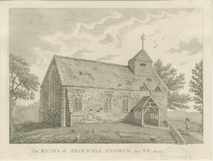 Iglesia Farewell: grabado, 1744