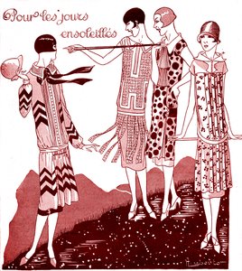 Moda: vestidos de día en mayo de 1925 de Unbekannter Künstler