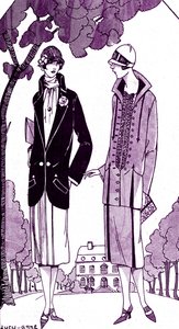 Moda: vestidos de día / trajes en mayo de 1925 de Unbekannter Künstler