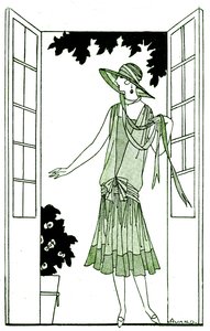 Moda: vestido en mayo de 1925 de Unbekannter Künstler