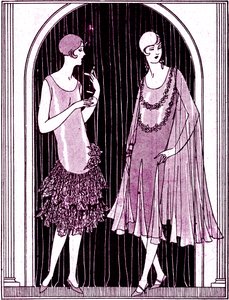 Moda: vestidos de noche en mayo de 1925 de Unbekannter Künstler