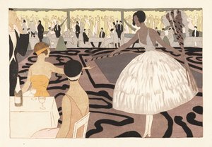 Fiesta de moda en el jardín de Paul Poiret de Unbekannter Künstler