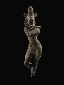 Figura de Venugopala, sur de India, finales del período Chola / principios del período Vijayanagar, finales del siglo XIII / principios del siglo XIV