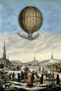Primera ascensión en globo Montgolfier en Annonay