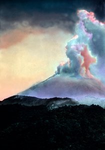 Lava brillante flotante
