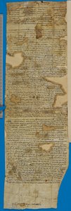 Fragmento de una carta de recomendación para Reuben ben Isaac, verso de Unbekannter Künstler