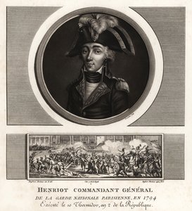François Henriot, líder jacobino, Comandante General de la Guardia Nacional Parisina, ejecutado en 1794 de Unbekannt
