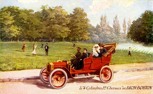 Anuncio publicitario francés del coche De Dion-Bouton, c. 1904 de Unbekannter Künstler