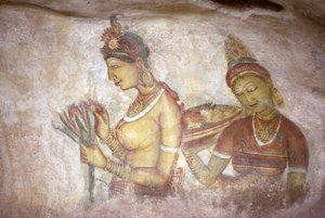 Fresco/Damas de Sigiriya/Sri Lanka