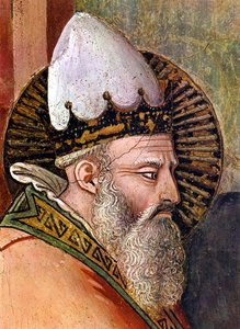 Fresco de Maso di Banco (1341 - 1346), detalle de La historia de la Nochevieja (fresco) de Unbekannter Künstler