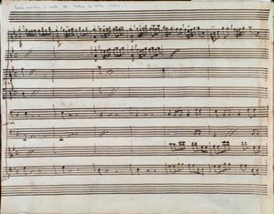 Frontispicio de la partitura de la ópera Alessandro Nell