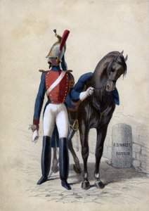 Garde de Paris, con su caballo de Unbekannter Künstler