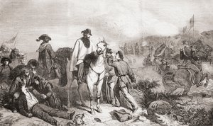 Garibaldi en Italia durante el sitio de Roma en 1849 de Unbekannter Künstler