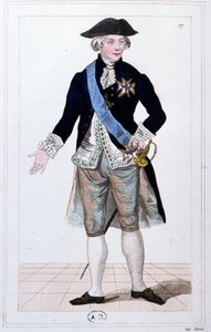 General Lafayette comandante de la guardia nacional, c. 1810 (grabado)