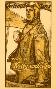 Cartel alemán de los Bonos de Guerra de la 1ª Guerra Mundial