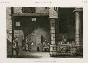Fábrica de vidrio, Egipto, c. 1798 de Unbekannt