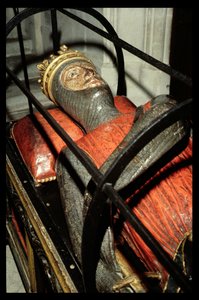 Catedral de Gloucester, efigie del Duque de Normandía, hijo de Guillermo el Conquistador, c.1100
