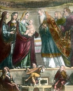Goethe viaja a Venecia, aquí el cuadro de Santa María mostrando a Jesús en el templo de Carpaccio de Unbekannter Künstler