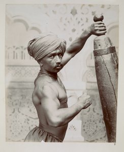 Gimnasta del Teatro de Variedades de Bombay en la Exposición India y Ceilán, Londres de Unbekannter Künstler